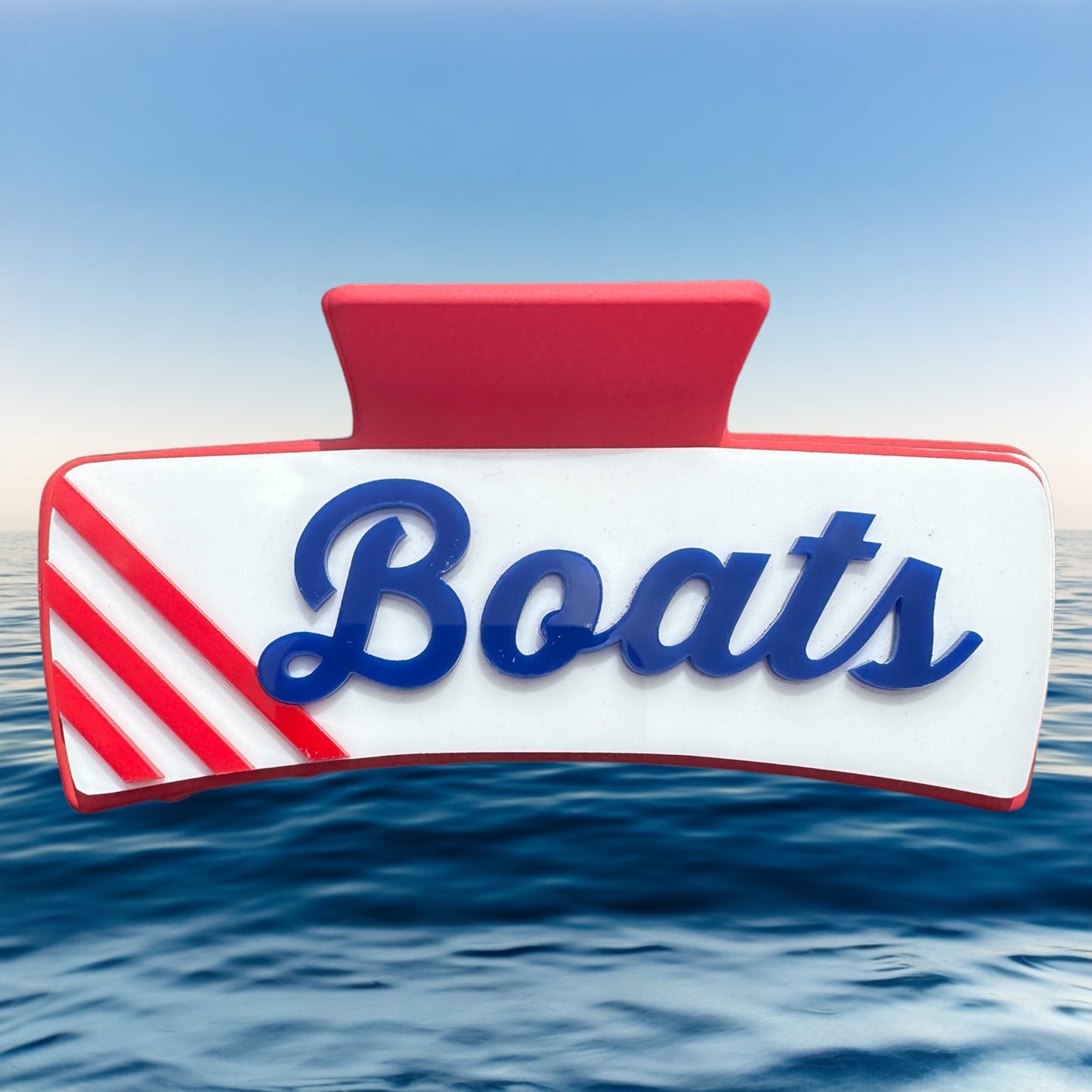 Boats & Hoes Hair Claw Clip