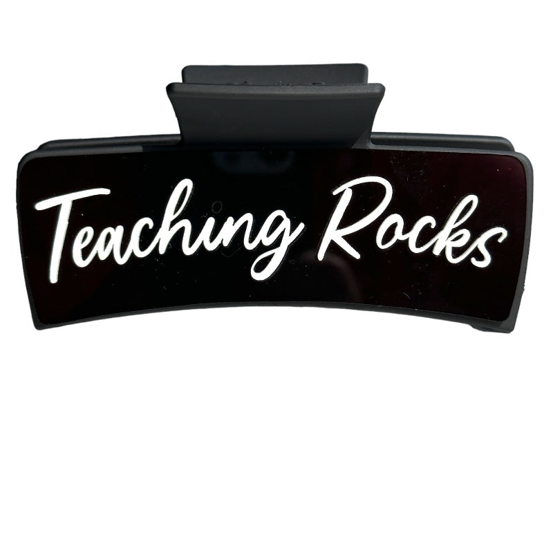 ABCD Teaching Rocks Hair Claw Clip