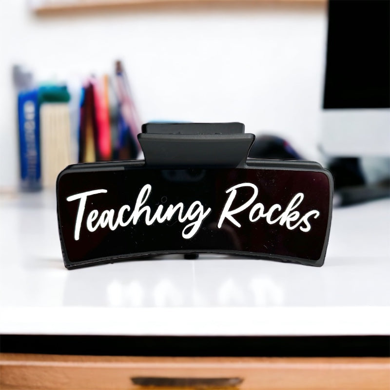 ABCD Teaching Rocks Hair Claw Clip